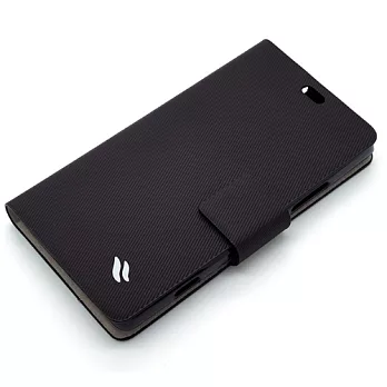 Redberry SONY Xperia SP (C5302) 甜漾簡約 立架式本皮套時尚黑