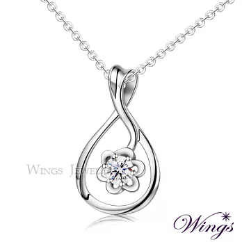 Wings 花徑 閃耀八心八箭方晶鋯石美鑽項鍊