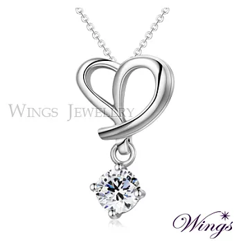 Wings 心有所屬 閃耀八心八箭方晶鋯石美鑽項鍊