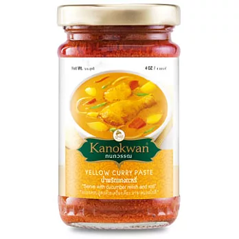 《Kanokwan咖努彎》泰式黃咖哩醬(113g/瓶)