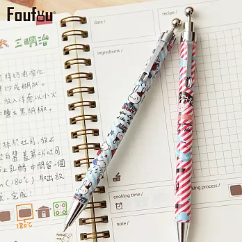 《Foufou》-旅行系列筆組(二入)-邦妮在哪裡(原子筆) & 邦妮出航去(自動鉛筆)