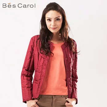 【Bés Carol】女內穿羽絨服L棗紅