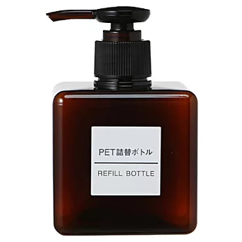 [MUJI 無印良品]PET補充瓶/棕.250ml