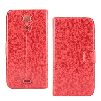 Miravivi Sony Xperia ZR 可立式蛇紋薄型筆記本皮套蜜桃紅
