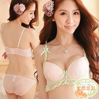 蜜糖派對 日系爆乳內衣-層層誘惑(粉) 32A~36D 成套內衣褲 32/70A粉