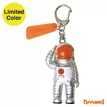 日本Dreams 太空人造型LED發光鑰匙圈 (銀色限定版)黃