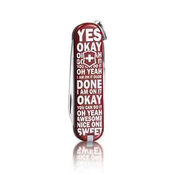 VICTORINOX 限量迷你七用印花瑞士刀-YES OR NO