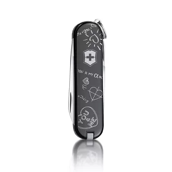 VICTORINOX 限量迷你七用印花瑞士刀-YOU & ME