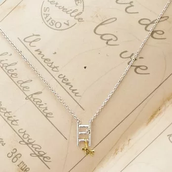 ECO安珂．樓梯小人造型鎖骨項鍊