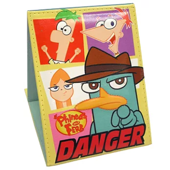 Disney 立體浮雕三折鏡特大 飛哥與小佛