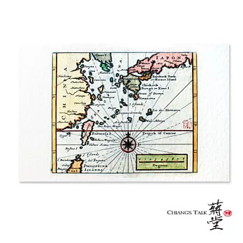 蔣堂‧懷舊明信片378十八世紀福爾摩莎古航海圖