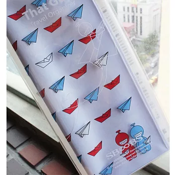 【小人想入飛飛】紙飛機 長夾護照套