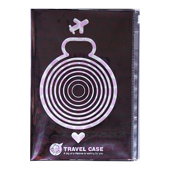 【小人罩子放亮點】旅行筆記護照套-粉紅