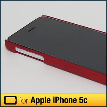 iPhone 5C玩家必備精緻磨砂保護硬殼（紅色）