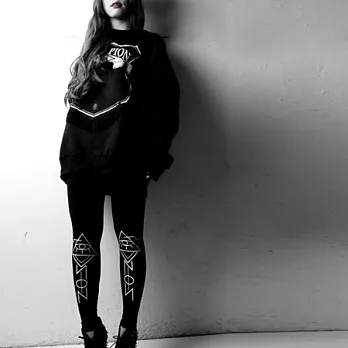 OUTERSPACE NON之眼Legging 其他黑