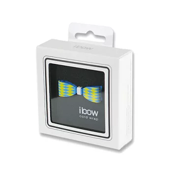 ibow耳機整線器-菱格藍黃