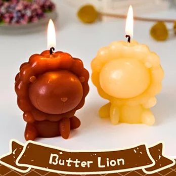 奶油獅造型蠟燭禮盒