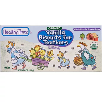 美國歡樂時光Healthy Times有機嬰幼兒香草牙餅