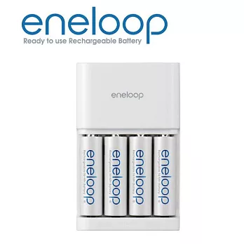 日本原裝 ENELOOP N-TGR01AS 充電器組 含三號電池四顆 國際電壓