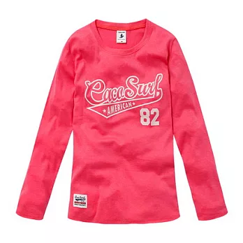 【CACO】CACO SURF‧美式休閒‧CS草寫植絨長TM桃