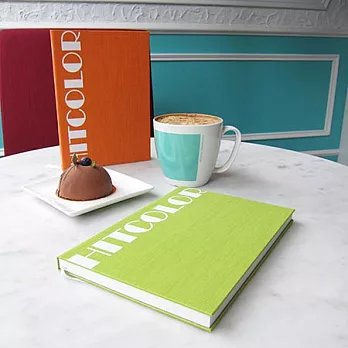 HITCOLOR精裝空白筆記本。25K綠