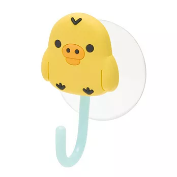 San-X 懶熊我愛生活系列吸盤壁掛勾。小雞