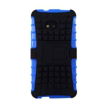 Lilycoco HTC New One M7 sport 運動型全方位保護殼藍色