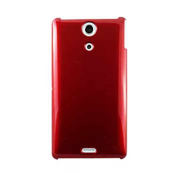 Lilycoco Sony Xperia ZR 亮面防刮保護殼紅色