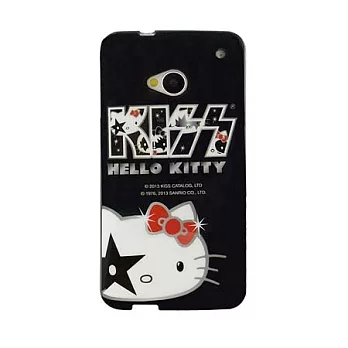 KISS HELLO KITTY NEW HTC ONE 時尚彩繪保護套經典KISS