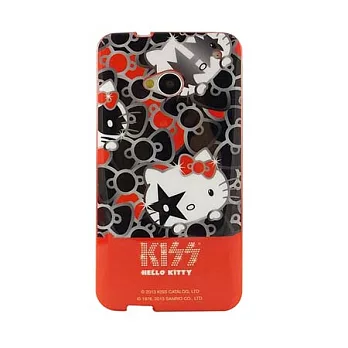 KISS HELLO KITTY NEW HTC ONE 時尚彩繪保護套華麗蝴蝶結