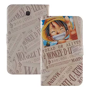 ONE PIECE 航海王 Samsung Galaxy tab3 7.0 懸賞圖系列薄型可立式側掀皮套魯夫