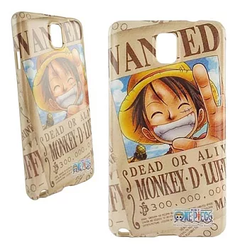 ONE PIECE 航海王Samsung Galaxy note3 懸賞圖系列彩繪保護套魯夫