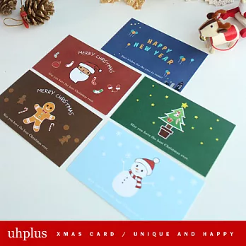 uhplus Merry Xmas 聖誕小卡組合(5入)