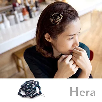 【Hera】赫拉 豹紋渲染山茶花邊夾/髮扣/髮夾(六色任選)浪漫紫