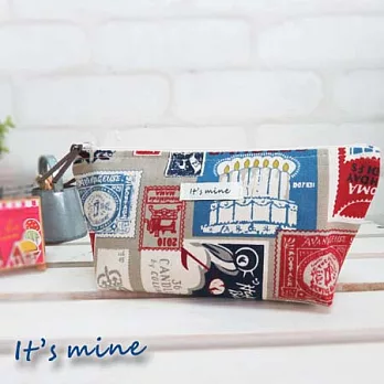 It’s mine 寬底筆袋包系列-藏票閣-灰