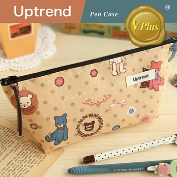 Uptrend/V-plus˙布拉格小熊寬底筆袋