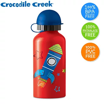 【美國Crocodile Creek】環保兒童不鏽鋼水瓶(火箭)