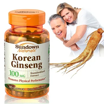 Sundown日落恩賜 標準化萃取高麗人蔘精純膠囊(60粒/瓶)