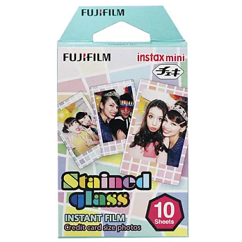 FUJIFILM instax mini 彩色玻璃 拍立得底片(3盒裝)