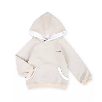 【minihope】毛絨口袋附帽上衣-100米