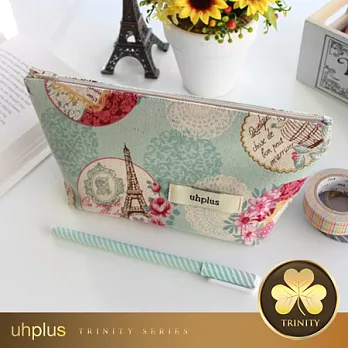 uhplus Trinity寬底筆袋- Bonjour日安艾菲爾