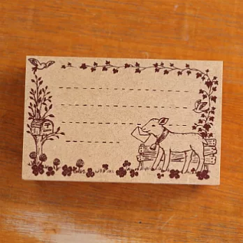 TOKYO ANTIQUE小羊的祝福木頭印章