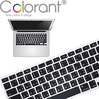 Colorant Macbook Air 13‧Ret 13,15超薄鍵盤膜黑
