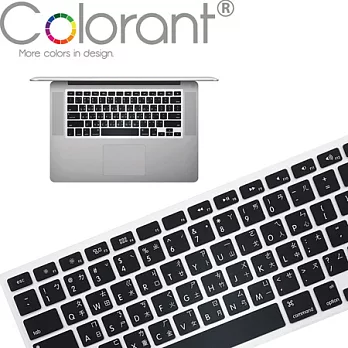 Colorant Macbook Pro 13,15‧無線鍵盤超薄鍵盤膜黑