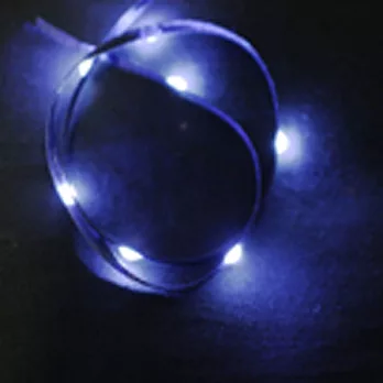新科技 新創意-LED 精緻柔軟緞帶白燈海軍藍緞帶