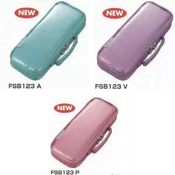 亮金超輕大容量附側袋筆袋亮藍