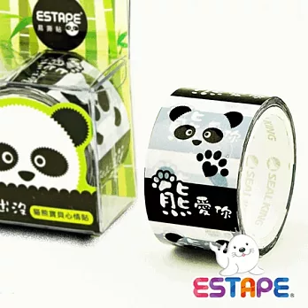 【ESTAPE】易撕貼OPP-貓熊點斷心情貼(熊愛你)
