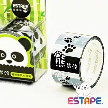 【ESTAPE】易撕貼OPP-貓熊點斷心情貼(熊出沒)