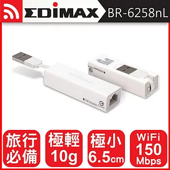 EDIMAX 訊舟 BR-6258nL 無線．旅人 無線寬頻分享器