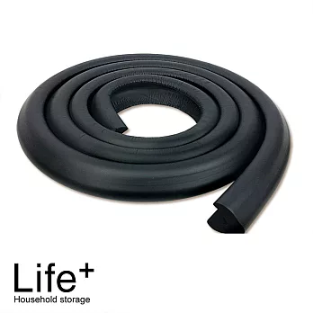【Life Plus】倍安全兒童防撞防護條黑色